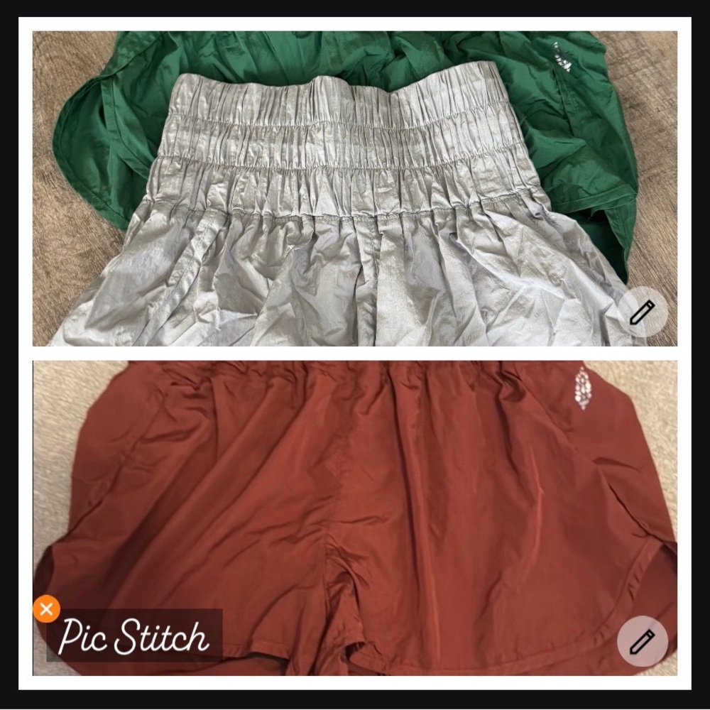 FP Movement Red Athletic Shorts with Elastic Waistband set of Three!